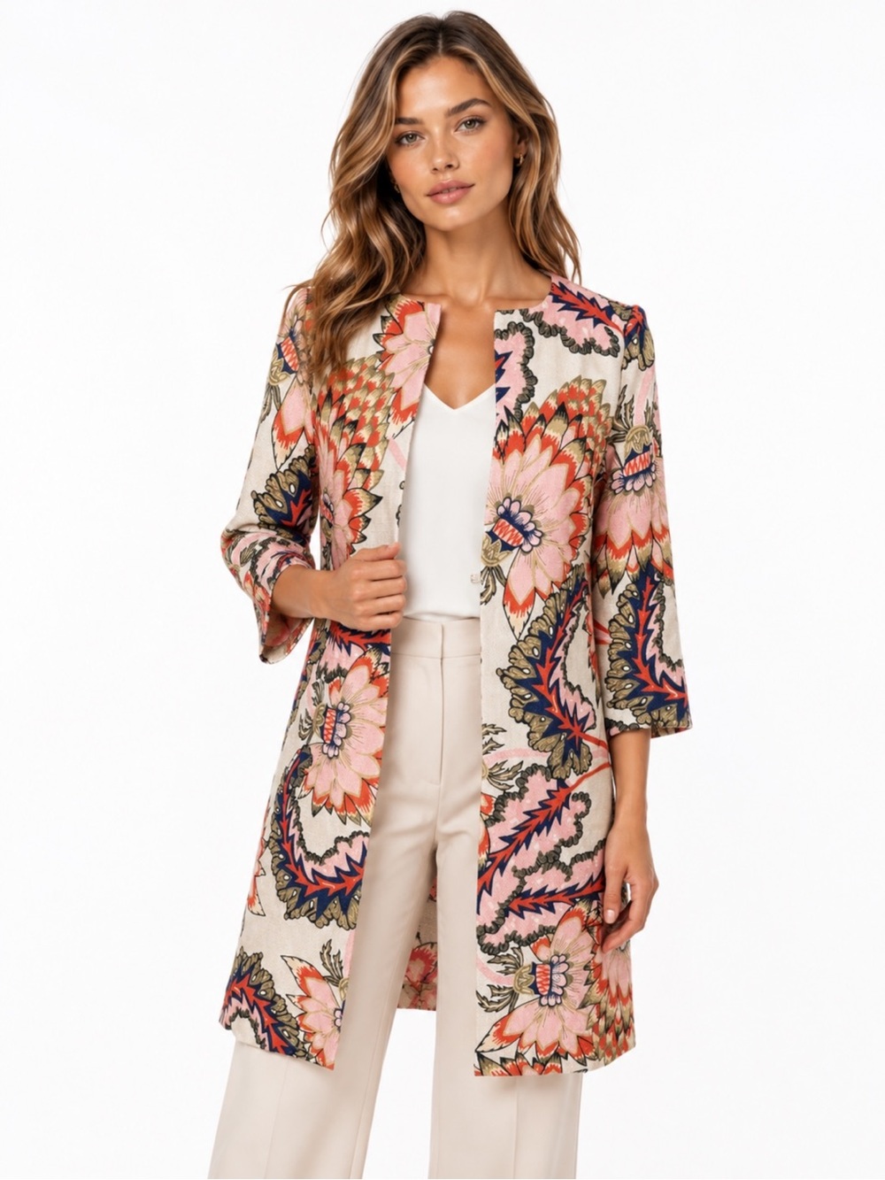 CK Bradley Sandpiper Floral Topper Jacket Women’s Size Small